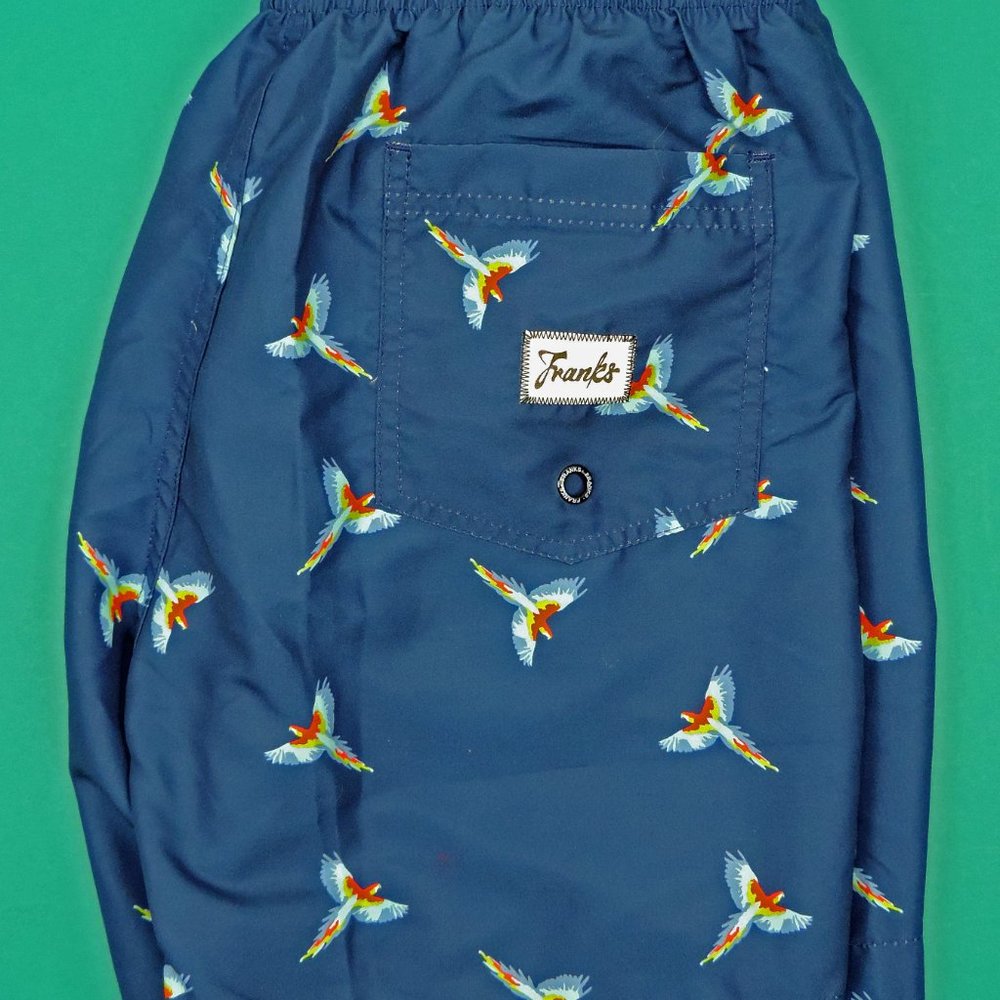 Franks Australia Swim Trunks Macaw Bird NWT - Picture 4 of 4